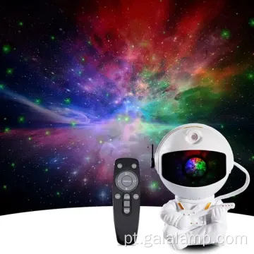 Projector de lâmpada de galáxia com luz noturna de astronauta